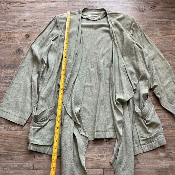 Vintage Kanae Ikai Cardigan Women's Small NWT Green $290 - Picture 6 of 9